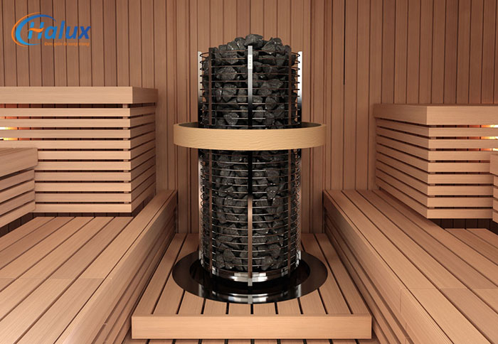 Máy xông khô Sawo Tower Round (Bảng điều khiển Invova Ni)