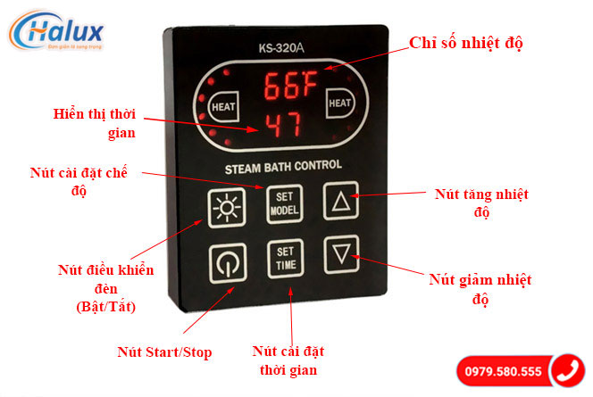 Các chức năng cơ bản của bảng điều khiển điện tử KS-320A