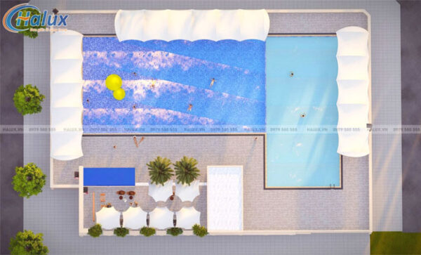 Thi công bể bơi kinh doanh Picenza Sơn La - Aqua Pool | Halux