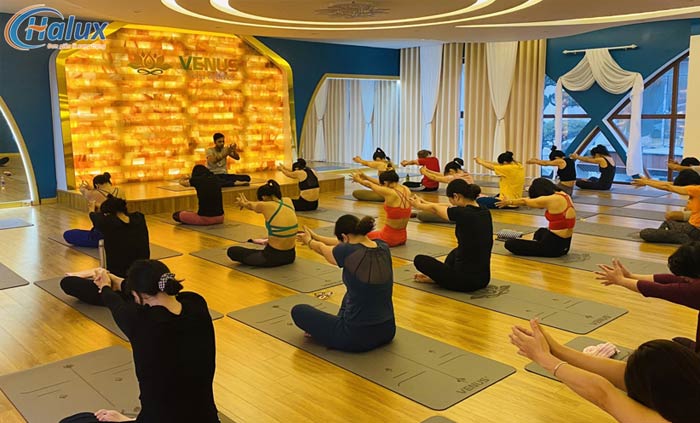 Phòng tập Yoga đá muối giúp tối ưu hiệu quả tập luyện của khách hàng