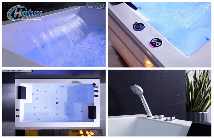 Bồn tắm massage HL8007 tích hợp nhiều tính năng thông minh