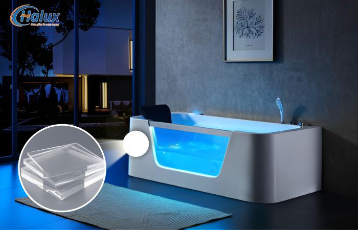 Bồn tắm HLXR8025 làm từ acrylic cho độ bền và độ sáng bóng cao