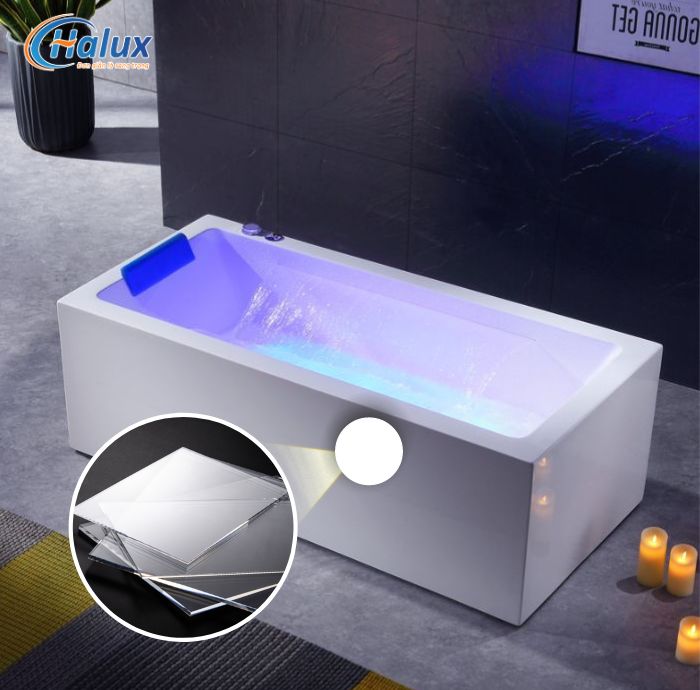 Bồn tắm massage HLXR8004 được làm từ chất liệu acrylic cao cấp