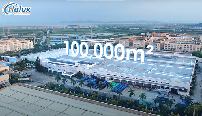 diện tích nhà máy Emaux rộng 100000m2