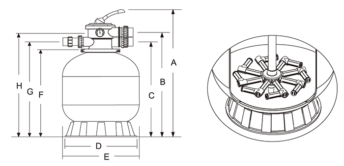 Bình lọc bể bơi Minder M (1)