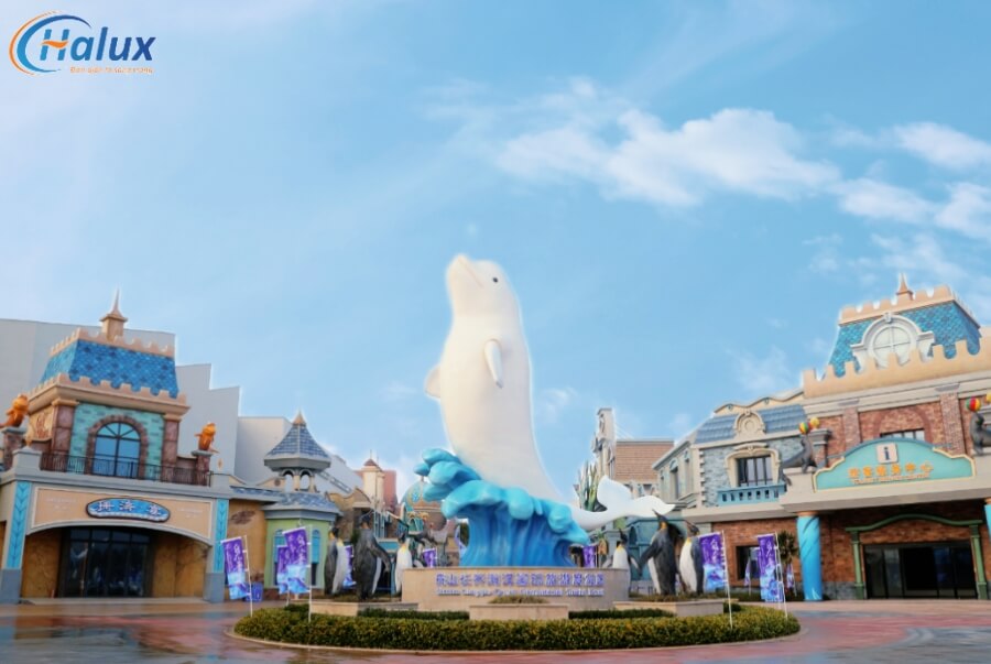 Một góc khác bên ngoài thủy cung Chang Qiao Polar Ocean World 