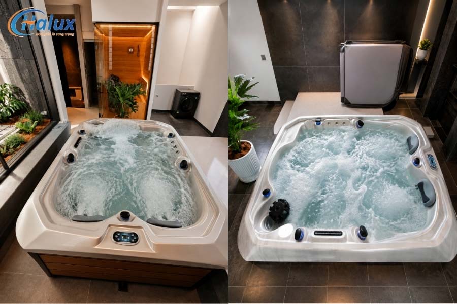 Bồn sục jacuzzi mang đến cảm giác thư giãn tối đa
