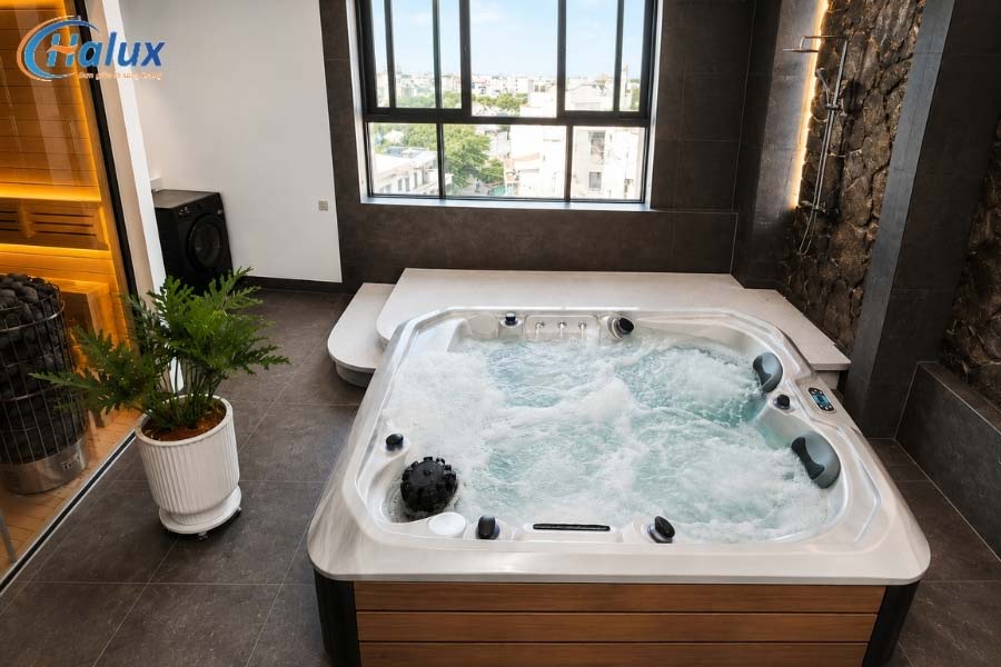 Bồn sục jacuzzi cao cấp chất lượng